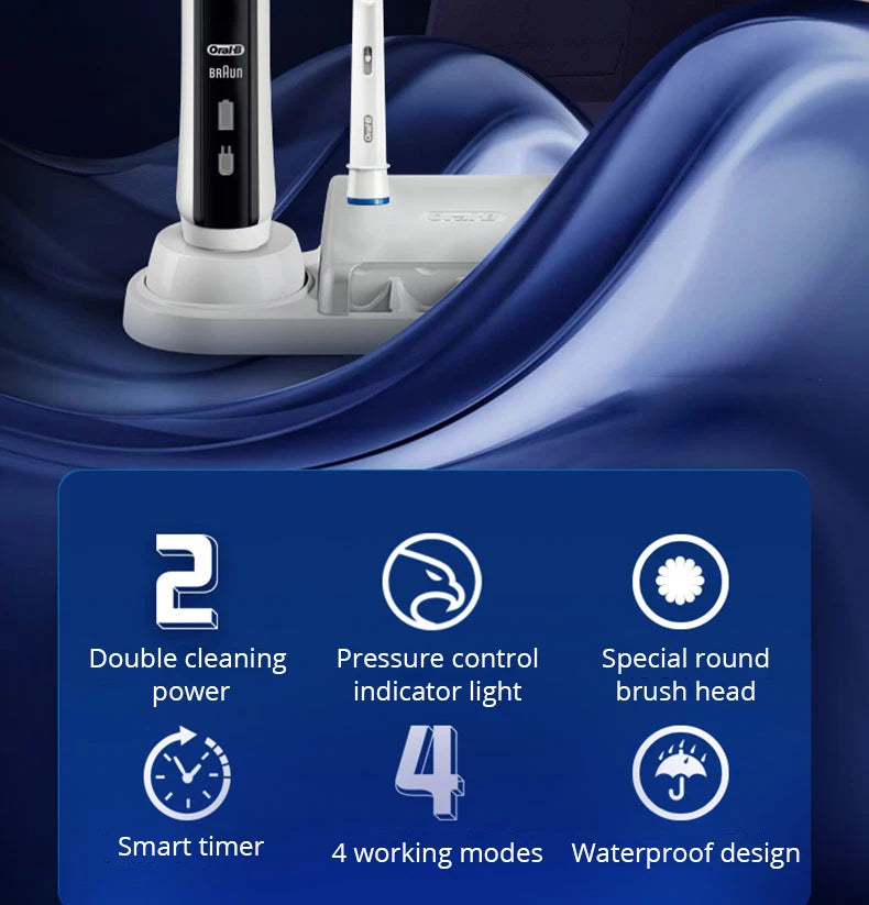 Oral B Electric Toothbrush Pro 4000 with Pressure Sensor - Smarsty