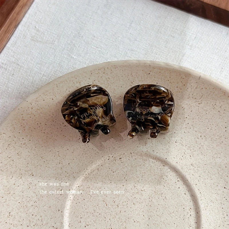 Mini Acetate Hair Claw Set Small Cute Elegant Secure Grip - Smarsty