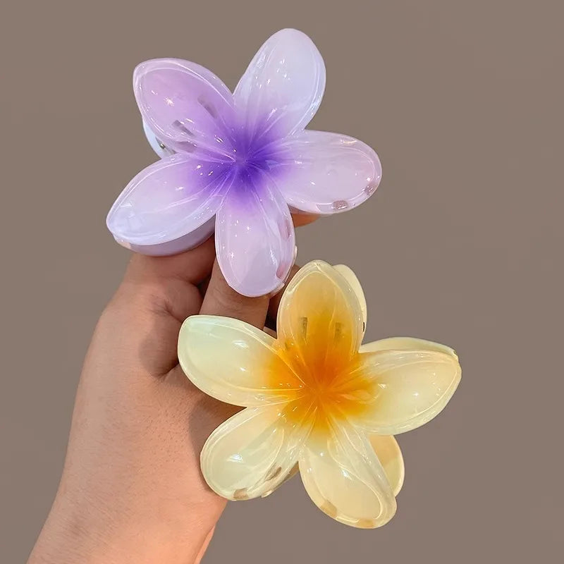 Hawaiian Gradient Hair Clips Flower Beach Vacation Style - Smarsty