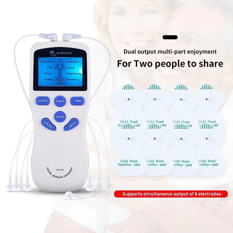 8 Modes EMS Dual Channel Muscle Massager for Fatigue Relief - Smarsty
