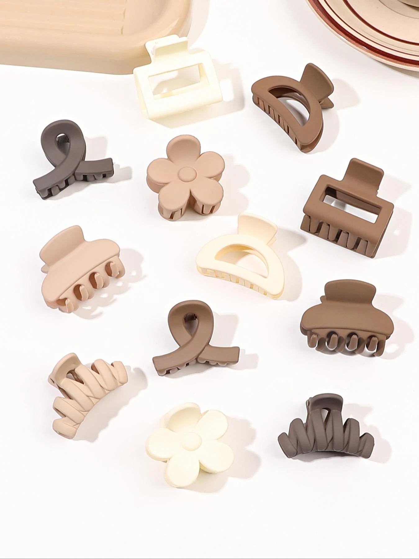 Small Flower Hair Claw Clips For Thin Hair Secure Hold - Smarsty