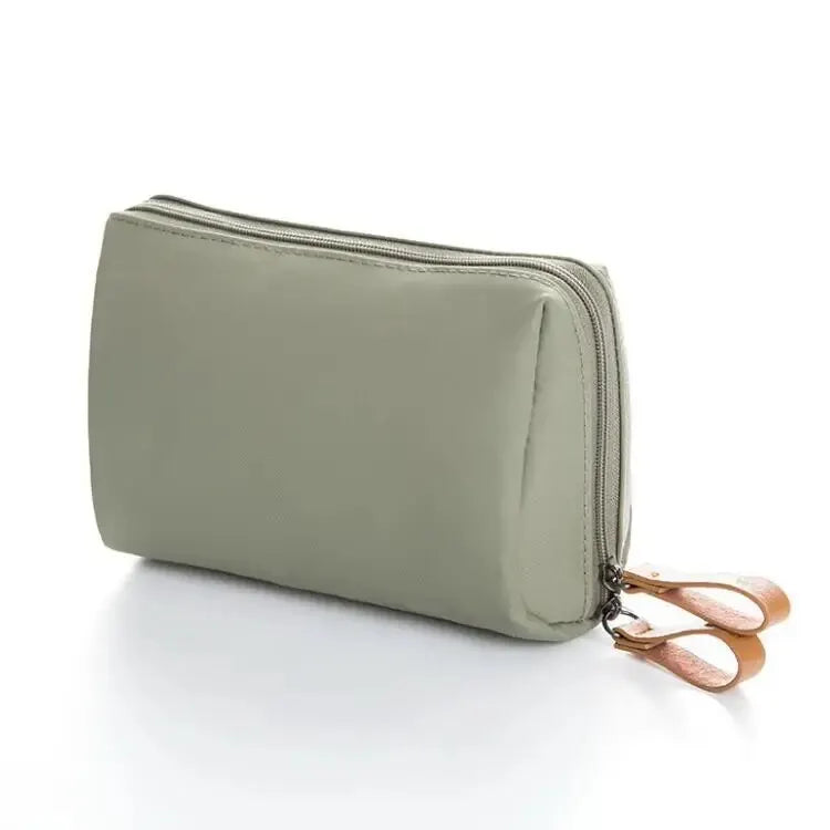 2024 New Women Cosmetic Bag Solid Color Korean Style Makeup Bag Pouch Toiletry Bag Waterproof Makeup Organizer Case Luxury Bag - Smarsty
