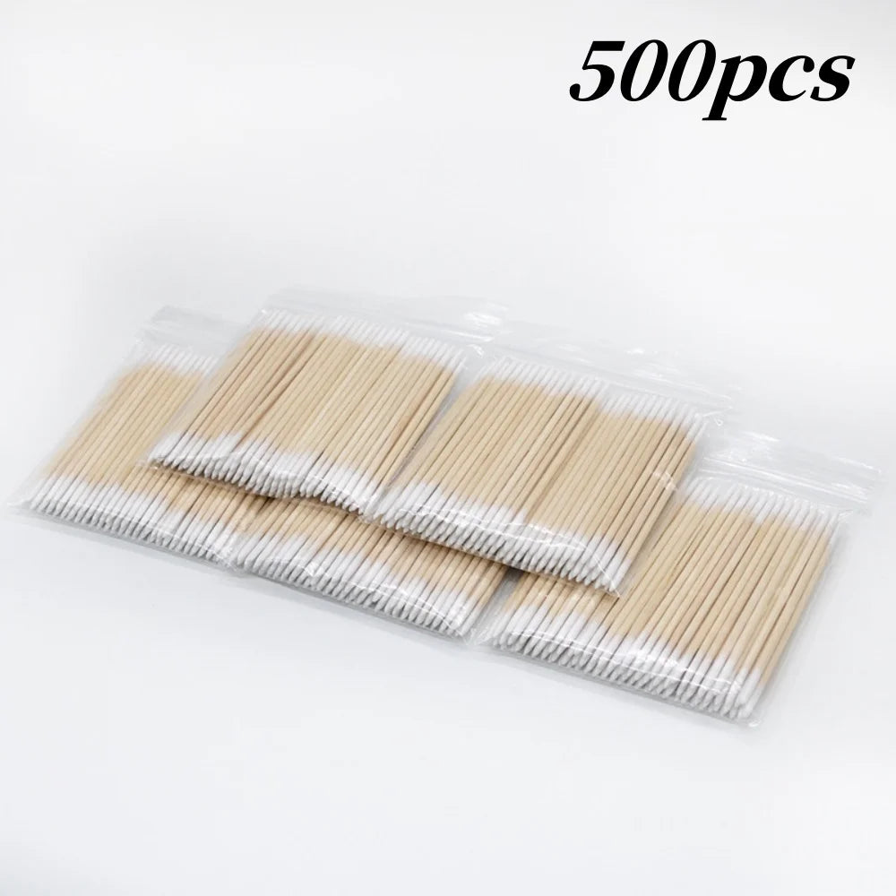 Wooden Tip Cotton Swabs for Nail Polish Removal - Smarsty