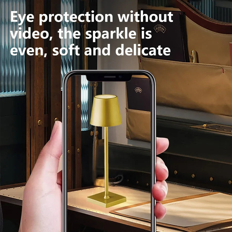 Wireless LED Table Lamp Rechargeable Dimmable Mood Light - Smarsty