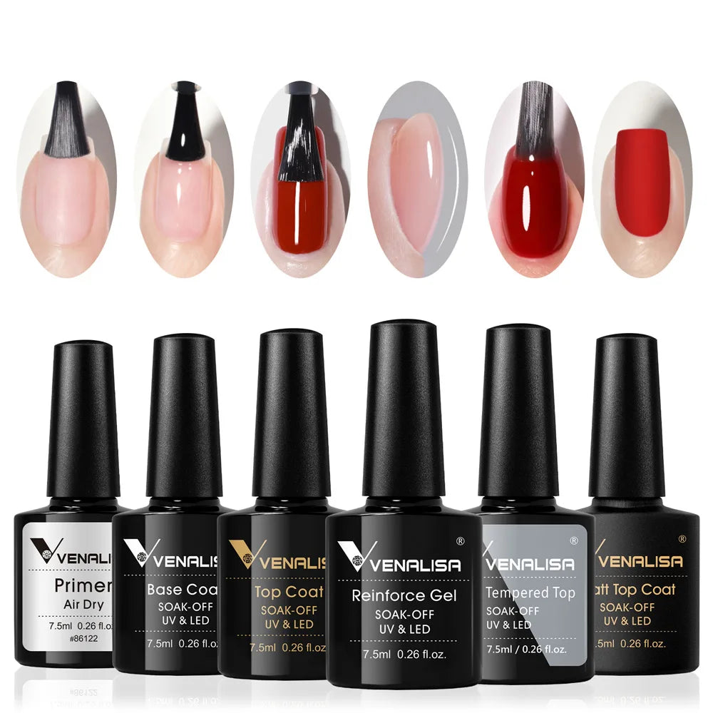 Venalisa HEMA Free Jelly Pink Nail Gel Kit - Smarsty