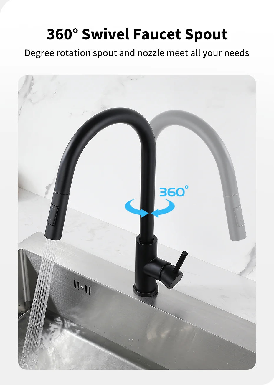 Smart Touch Kitchen Faucet with Sensor Control - Smarsty