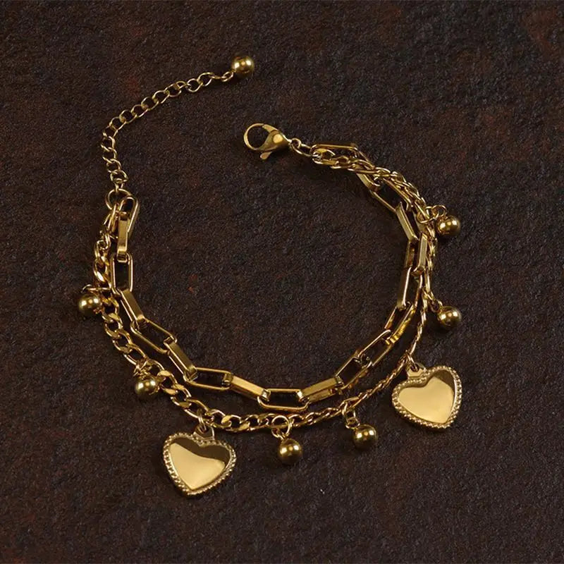 Women's Multi Layered Steel Ball Love Bracelet - Smarsty