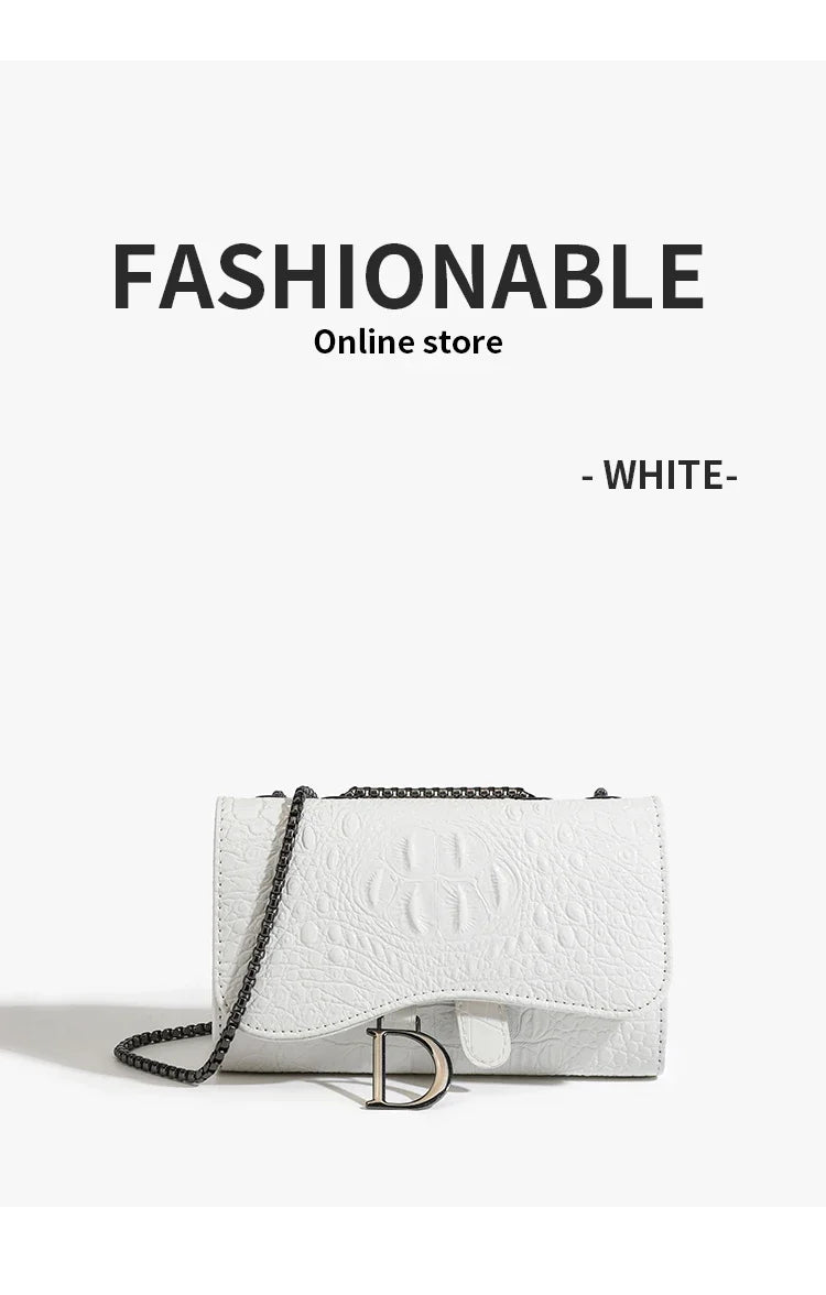 Luxurious Women's Sequined Crossbody Handbag With Chains - Smarsty