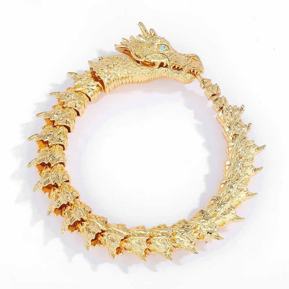 Tibetan Dragon Bracelet for Men and Women Lucky Amulet - Smarsty