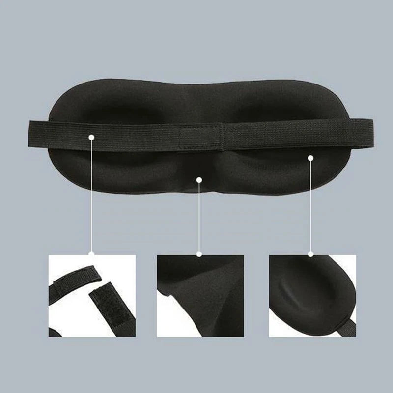 3D Contoured Sleep Eye Mask for Total Light Blockout - Smarsty
