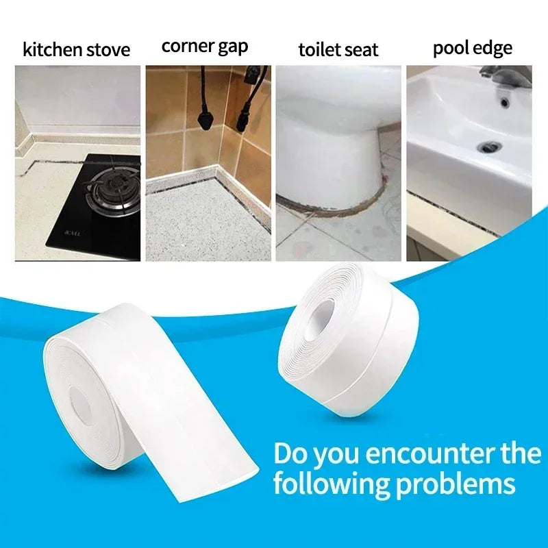 Waterproof Adhesive Sealing Tape for Bathrooms and Kitchens - Smarsty