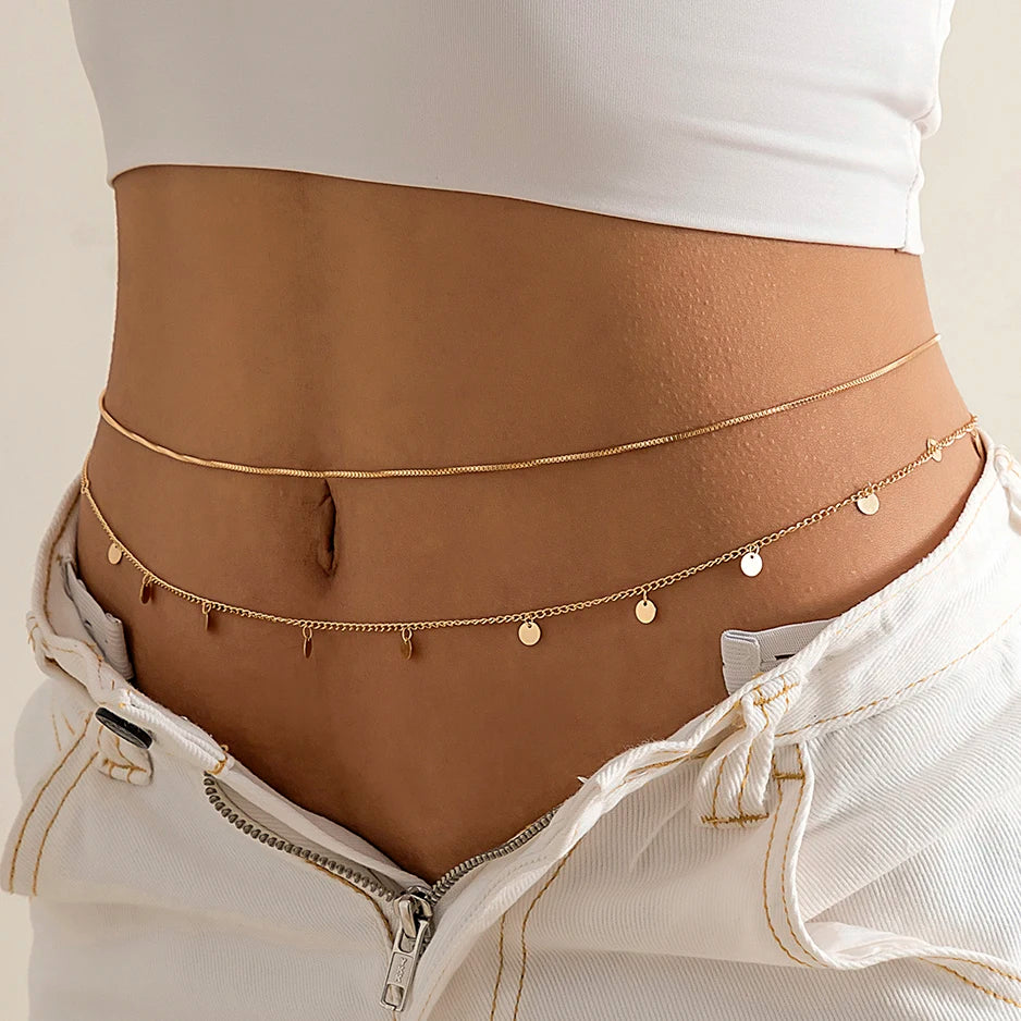 Ingemark Sexy Flat Snake Chain Waist Belt for Women - Smarsty