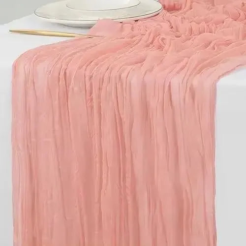 Gauze Table Runner for Rustic Beach Weddings - Smarsty