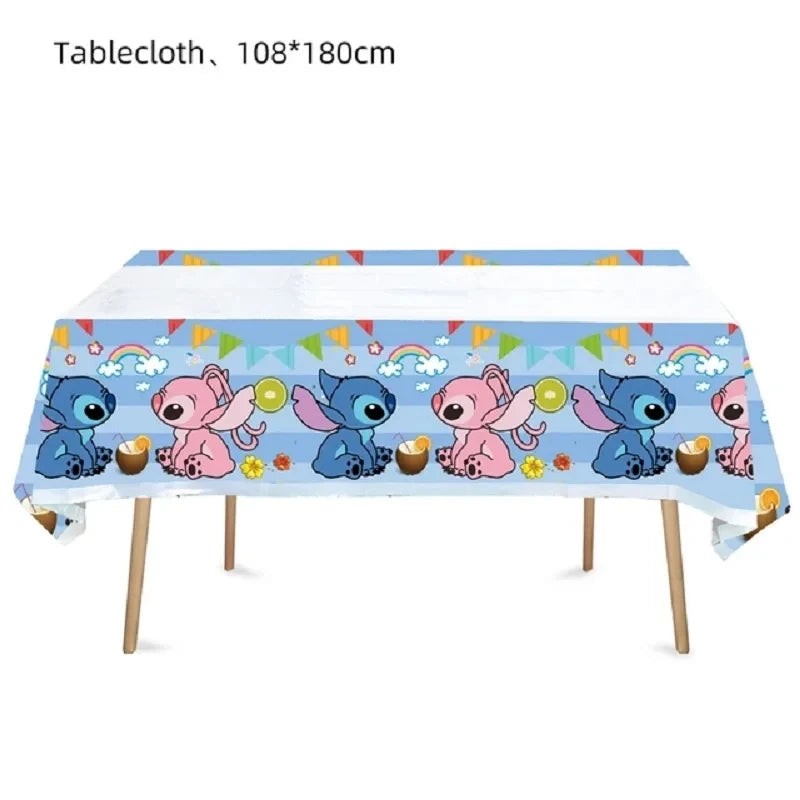 Disney Stitch Party Tablecloth for Kids Birthday Celebrations - Smarsty