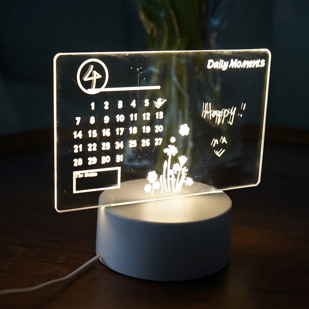 LED Rewritable Message Board Night Light for Kids - Smarsty
