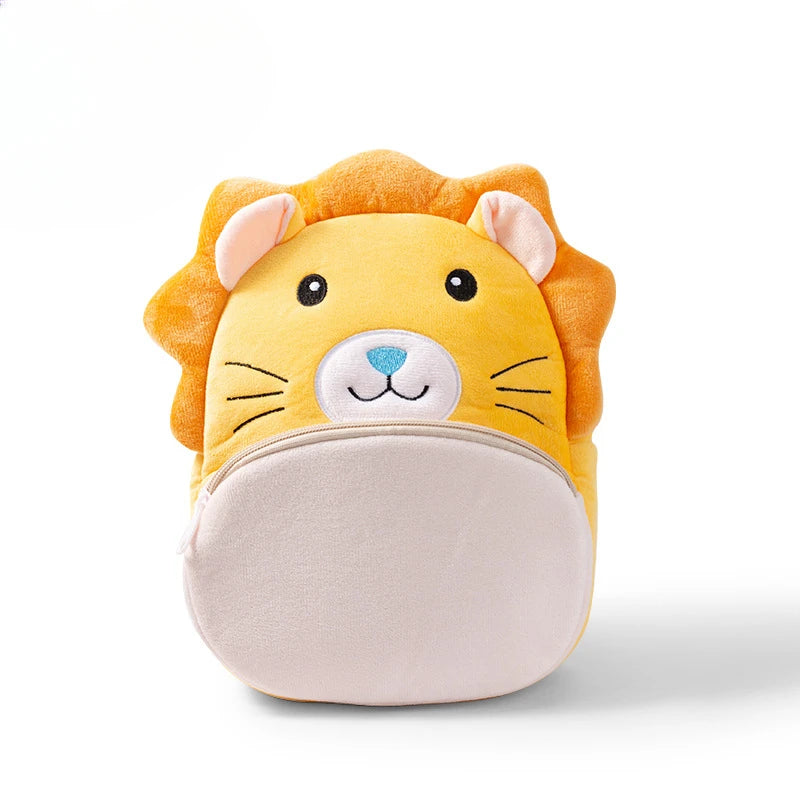 Plush Kindergarten Backpack Anti Lost Cute Design Kids - Smarsty
