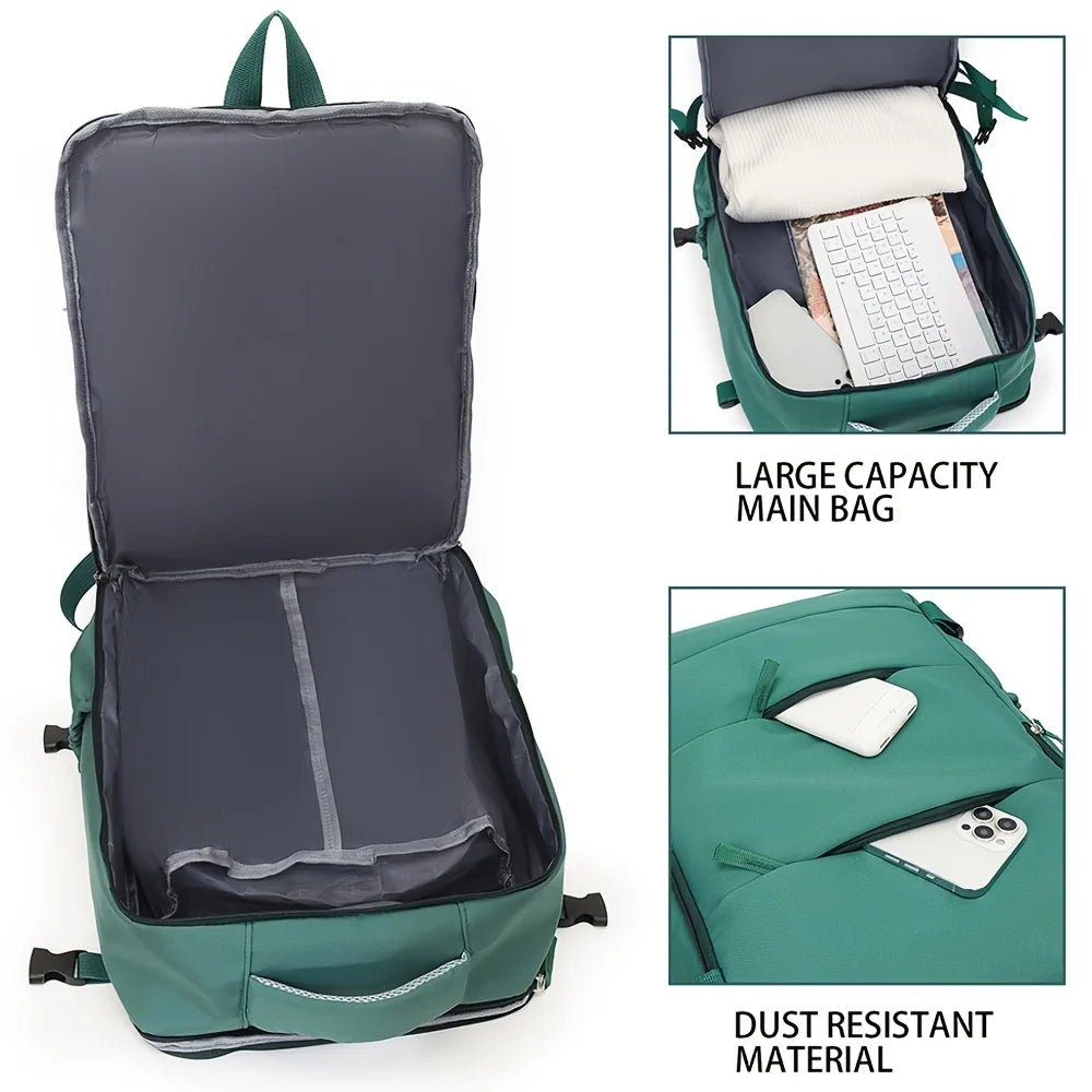 Couples Leisure Lightweight Backpack Travel Backpack Female New Backpack Student Schoolbag Large Capacity Travel Commuter Luggag - Smarsty