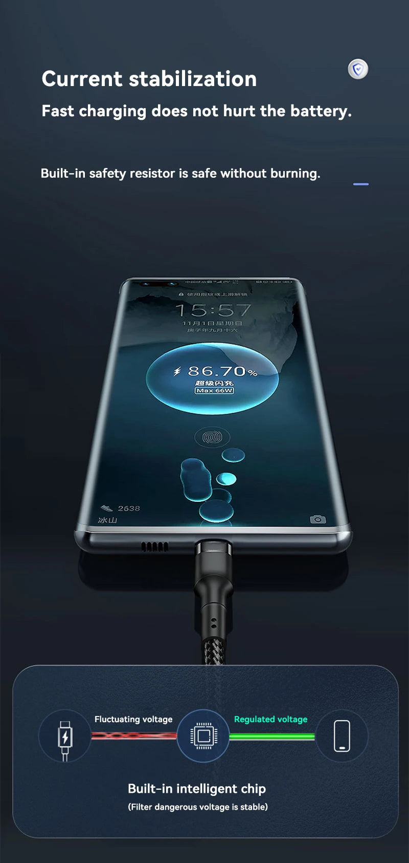 Xiaomi 120W Fast Charger USB C Cable for Quick Charging - Smarsty