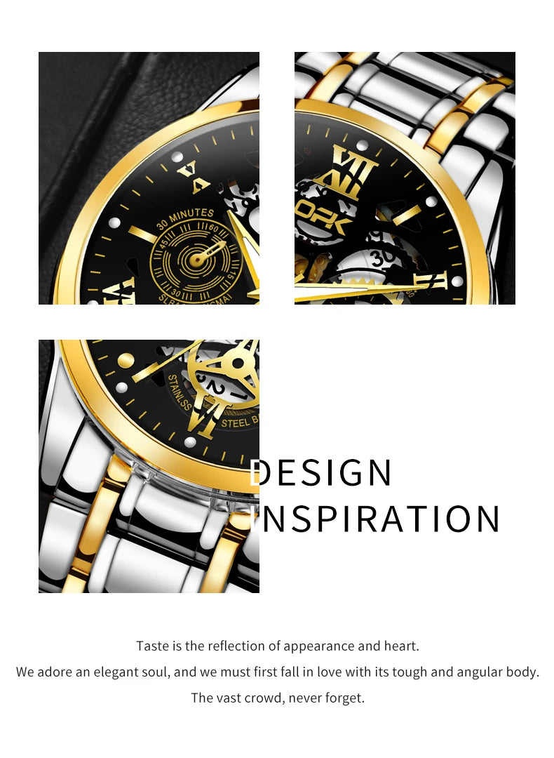 Men's Waterproof Steel Watch with Night Glow Feature - Smarsty