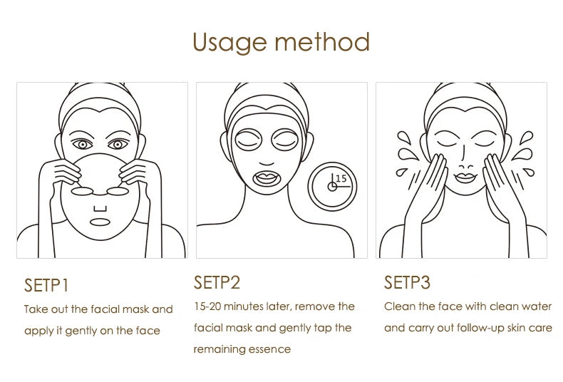 20 Piece Hyaluronic Acid Collagen Face Masks for Hydration - Smarsty