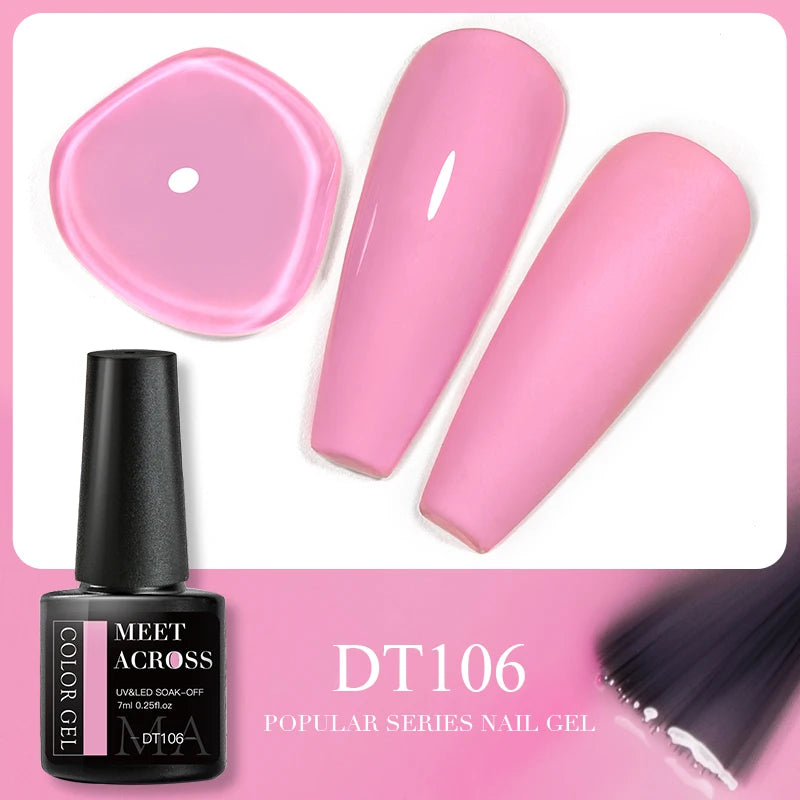 Pink Dried Flower Gel Nail Polish for Fairy Nail Art - Smarsty