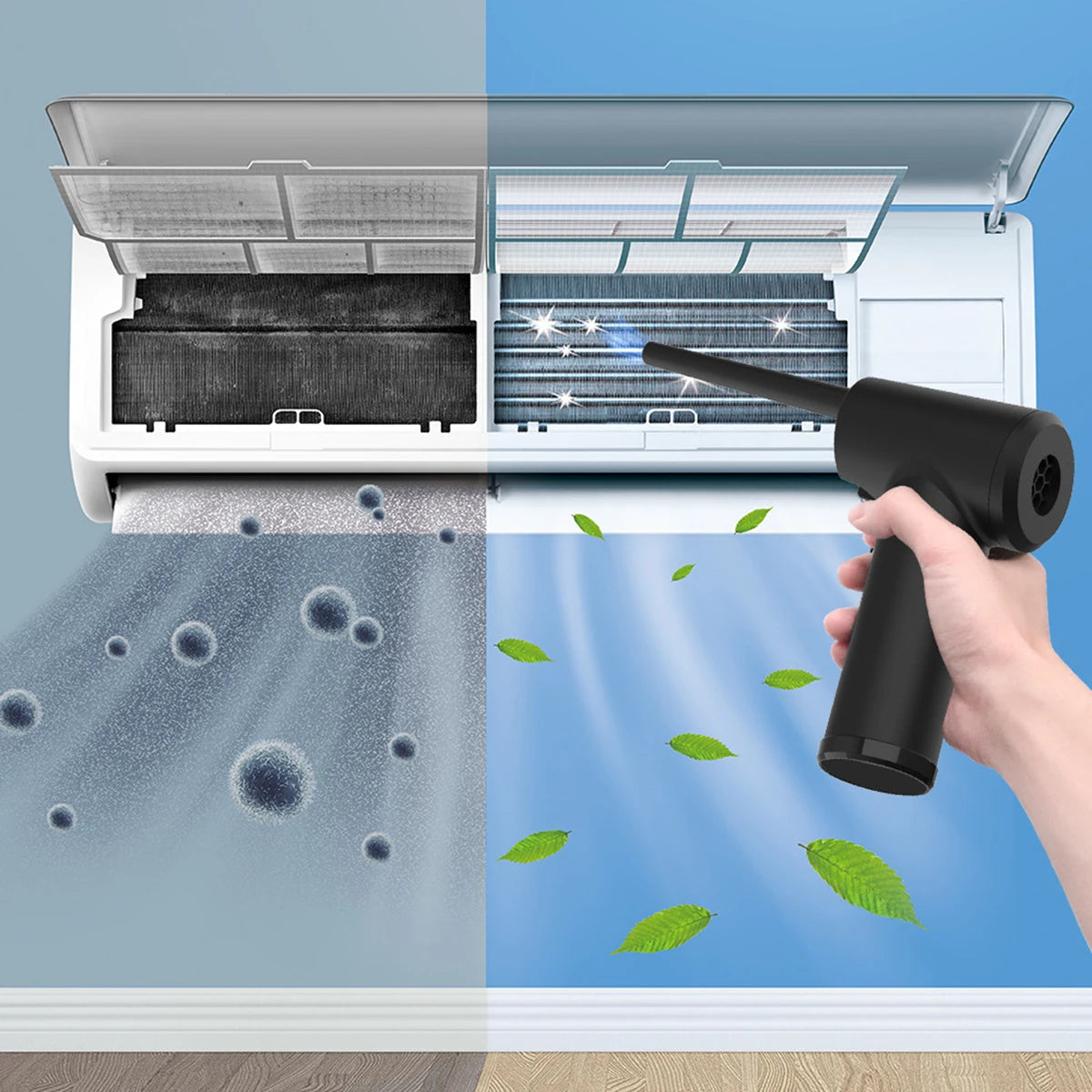 Wireless Air Duster For Keyboard Cleaning 51000 RPM