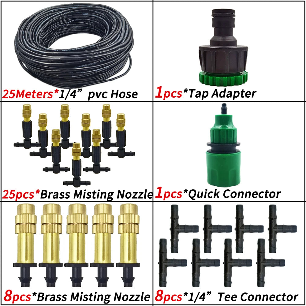 Outdoor Misting Cooling System for Garden Irrigation - Smarsty