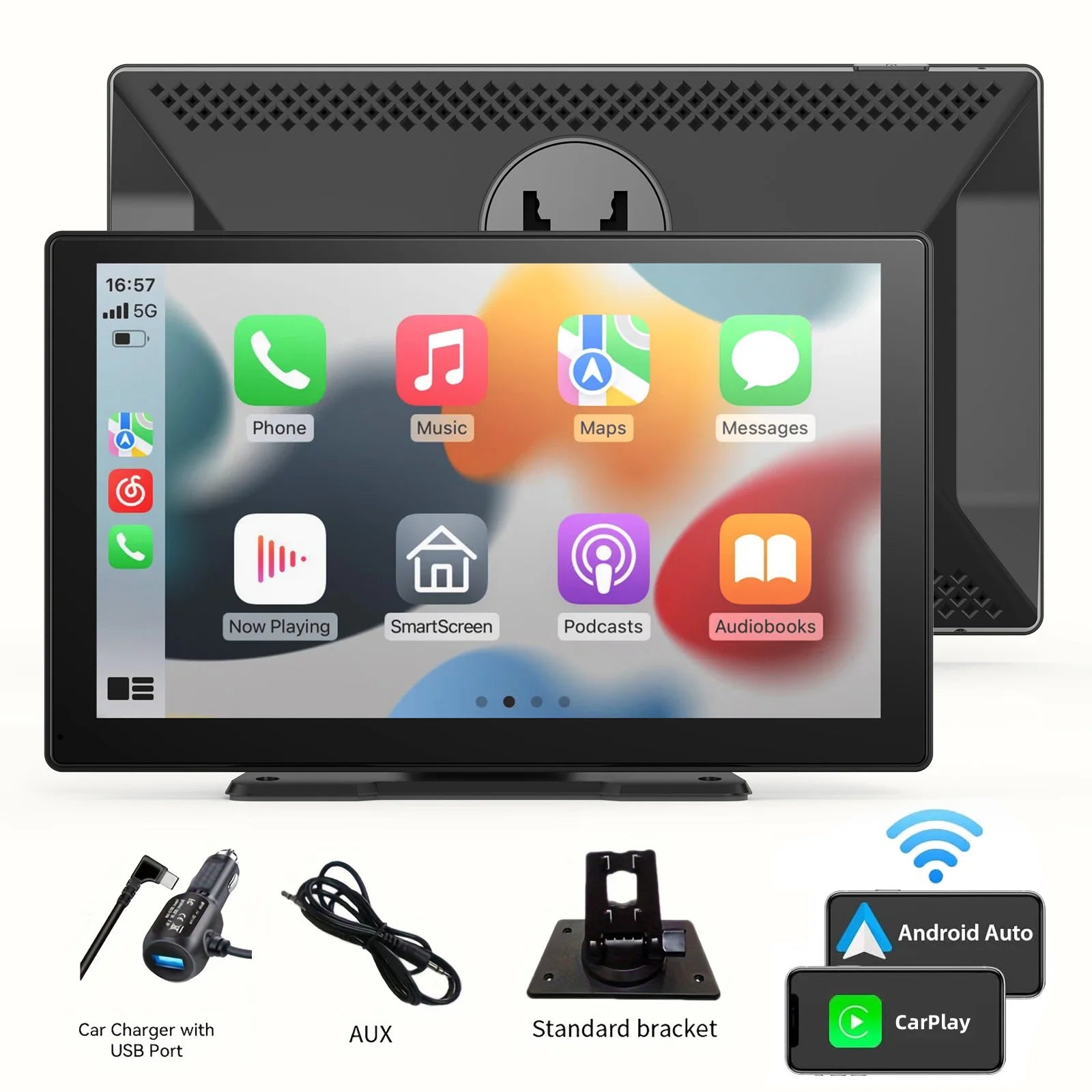 Wireless CarPlay Receiver With 10 Inch Touchscreen - Smarsty