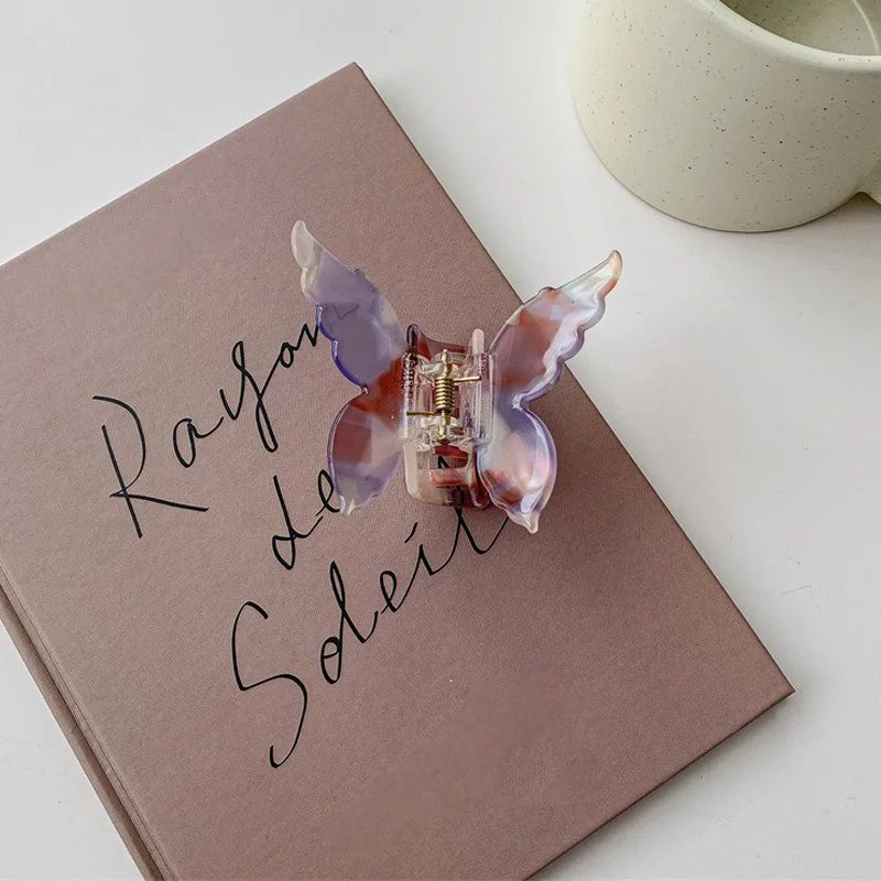 French Retro Butterfly Hair Clips for Trendy Girls - Smarsty