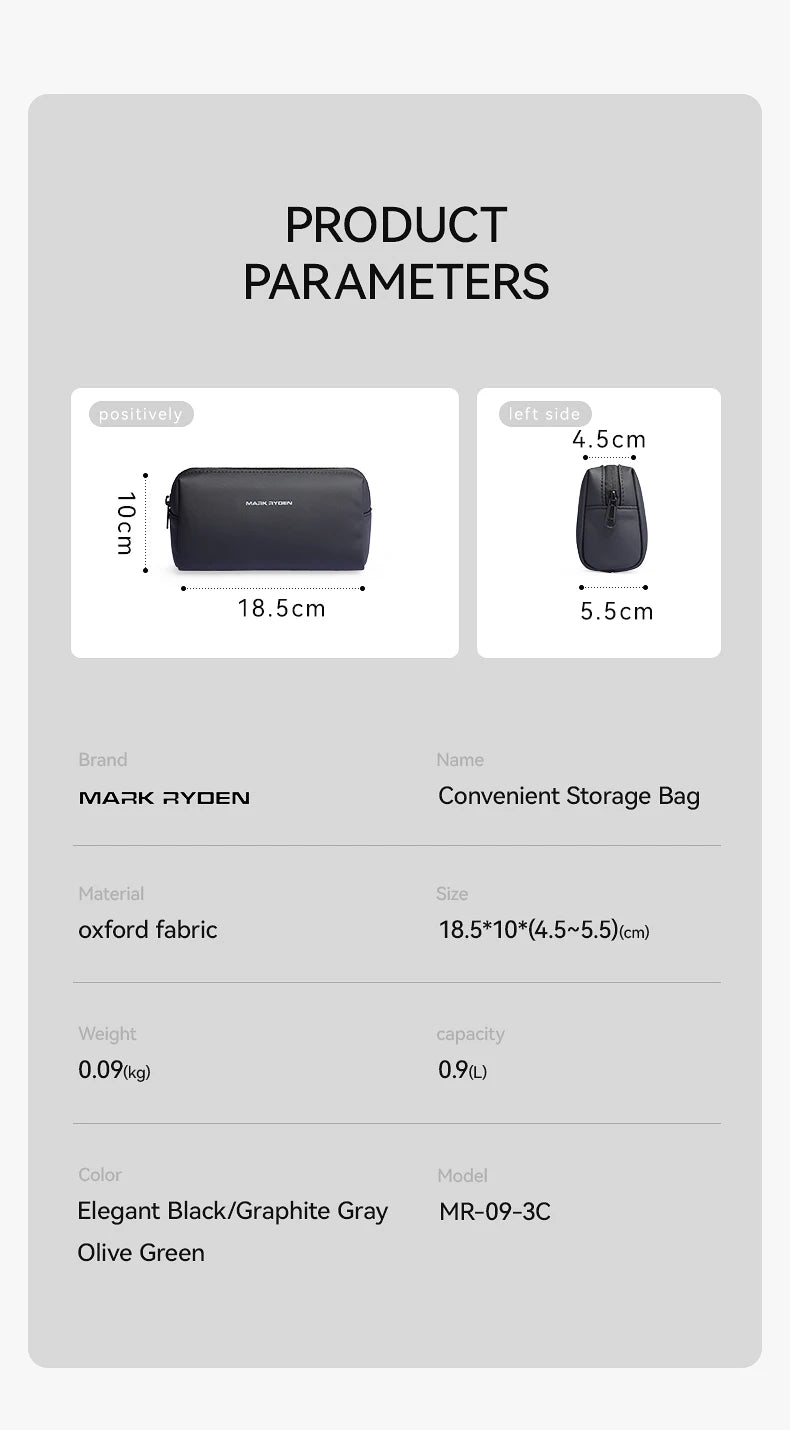 MarkRyden Portable Large Capacity Traveling Toiletries Bag