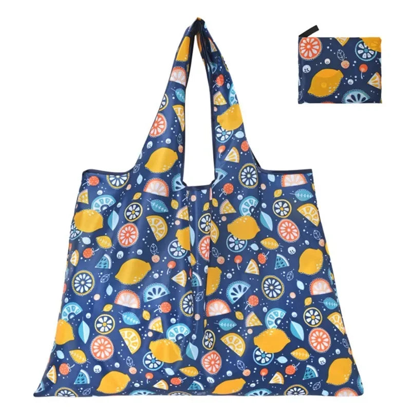 Large Reusable Shopping Bags Foldable Polyester Eco Friendly - Smarsty
