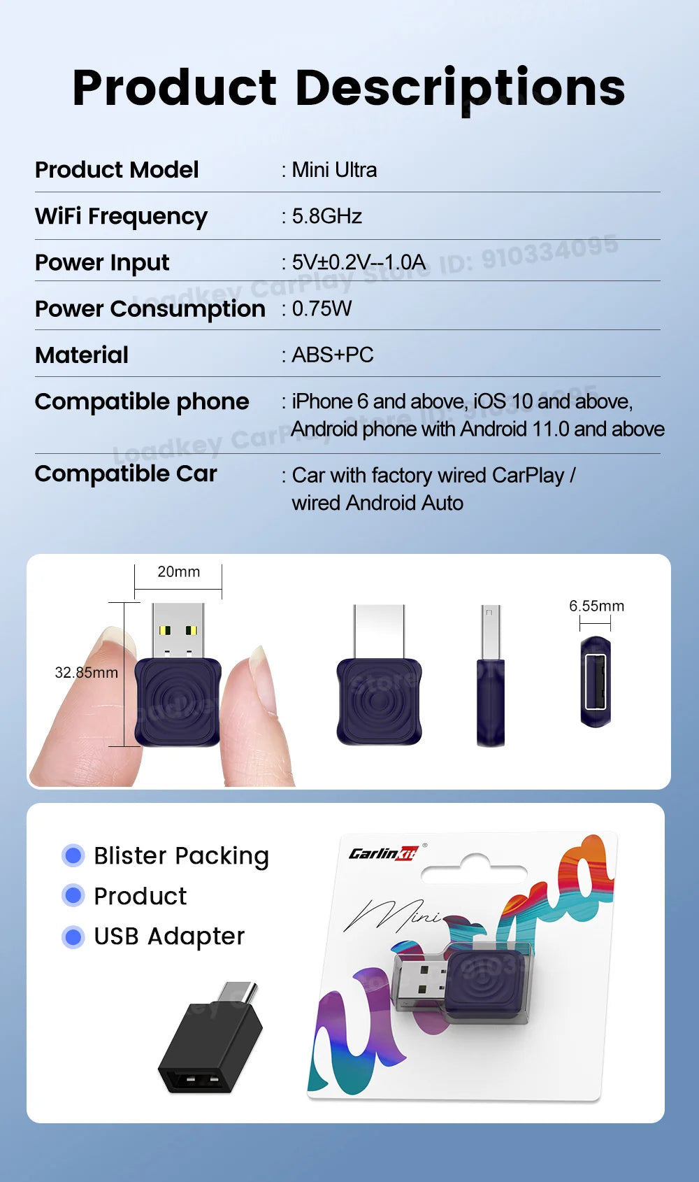 Wireless CarPlay Android Auto 2in1 Car Adapter Pro Box - Smarsty