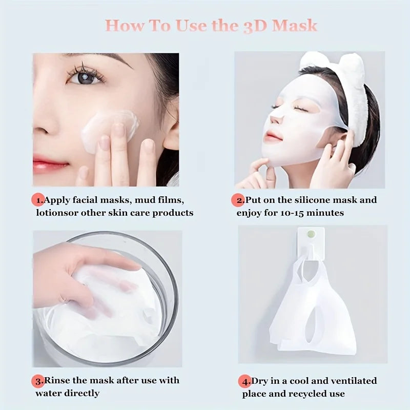 Silicone Mask Cover for Moisturizing Facial Care - Smarsty