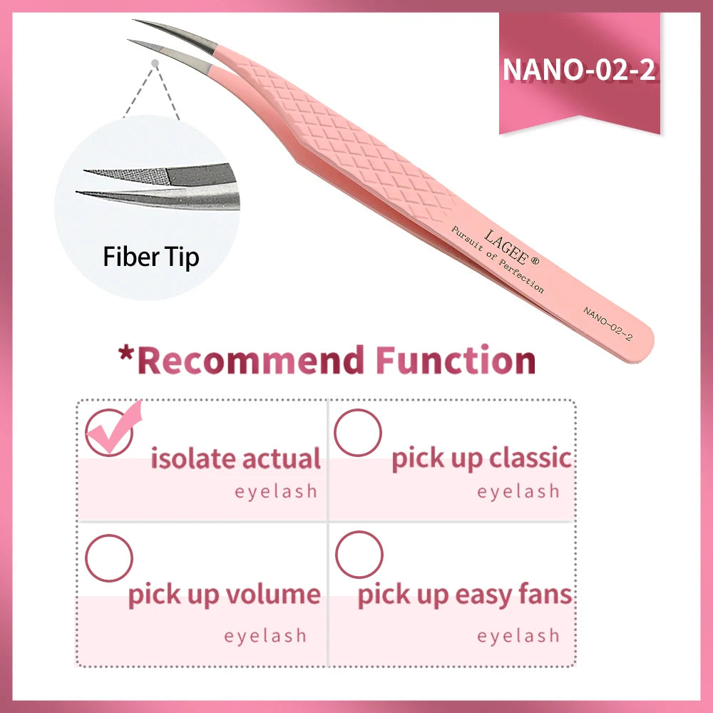 LAGEE Precision Lash Extension Tweezer with Nano Technology - Smarsty