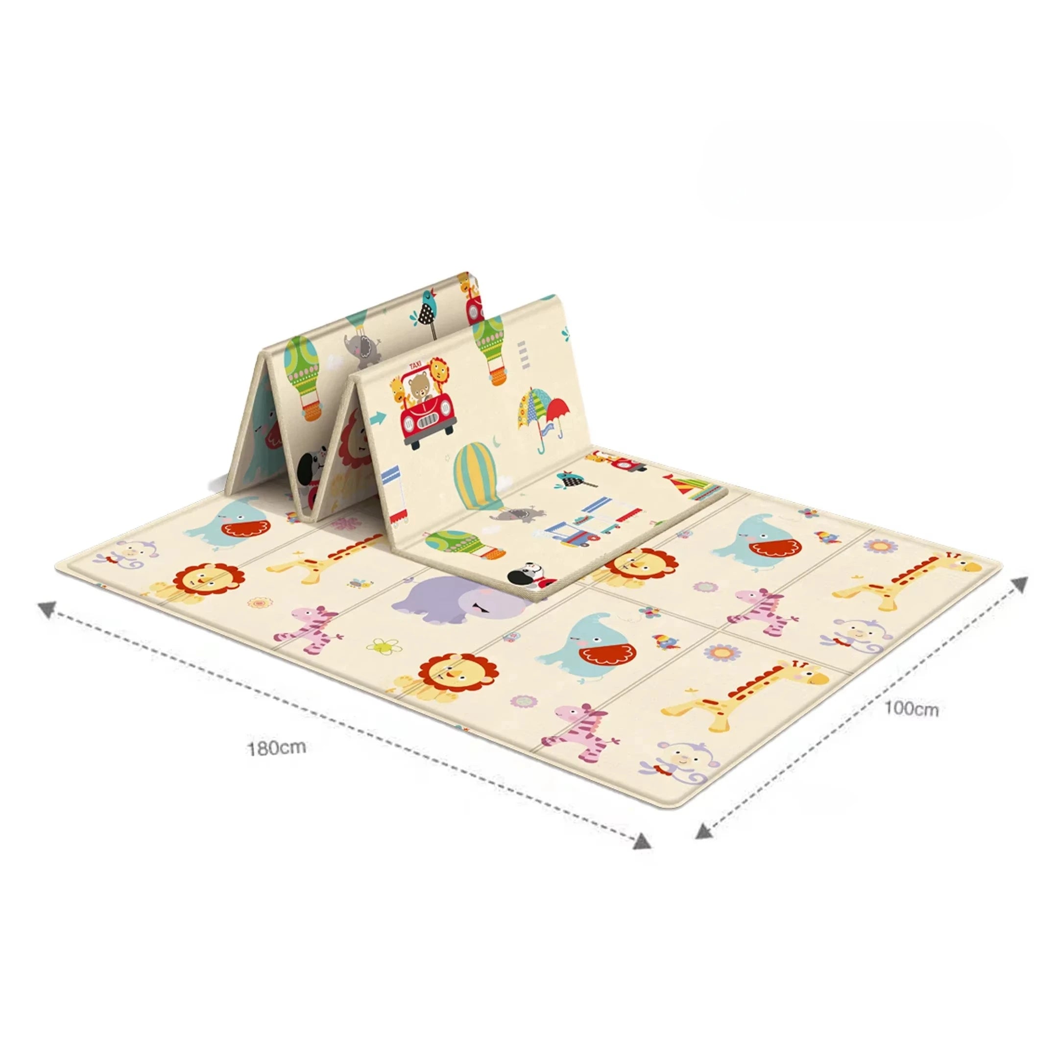 Foldable Baby Play Mat Children's Double-sided Pattern Protection Non-slip Activity Carpet Children's Educational Activity Mat by Smarsty