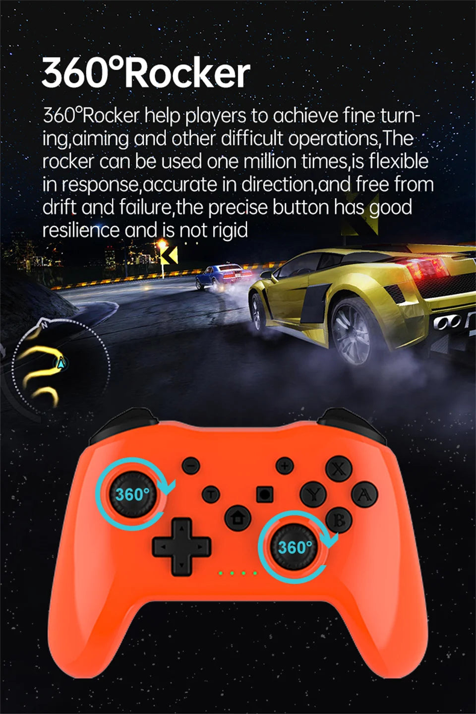 GAMINJA Wireless Bluetooth Gamepad For Nintendo Switch - Smarsty