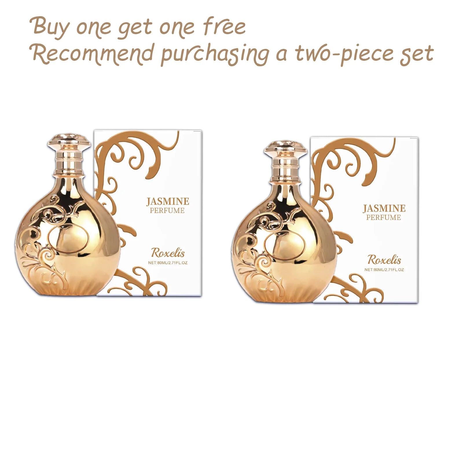 Jasmine Perfume - Fresh Jasmine as Main Note, Long-Lasting Fragrance to Enhance Elegant Temperament | Eau de Parfum for Women