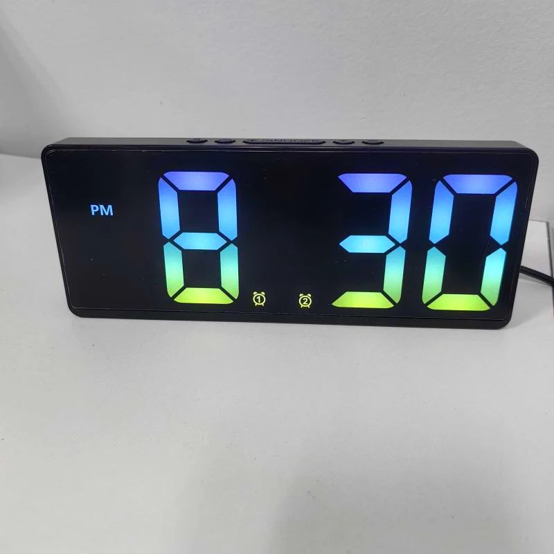 Voice Control Digital Alarm Clock with Temperature Display - Smarsty