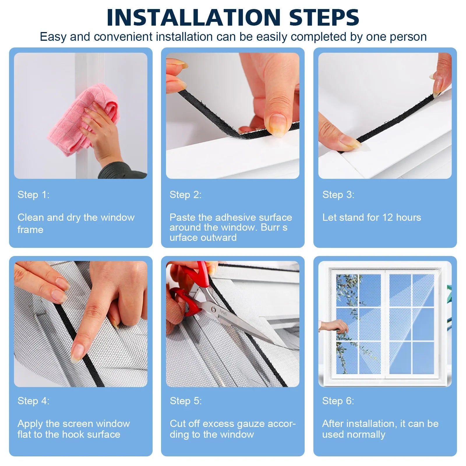 DIY Self-Adhesive Anti Mosquito Window Netting - Smarsty