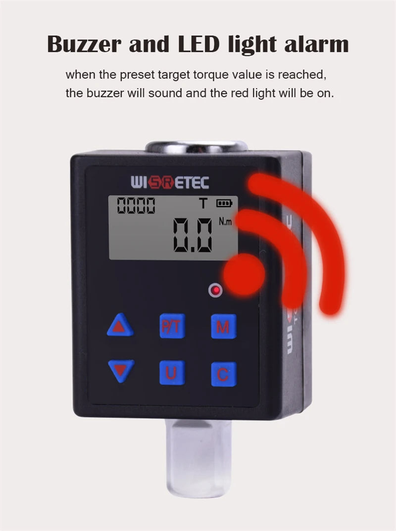 Digital Torque Meter Adjustable Professional Electronic Wrench - Smarsty