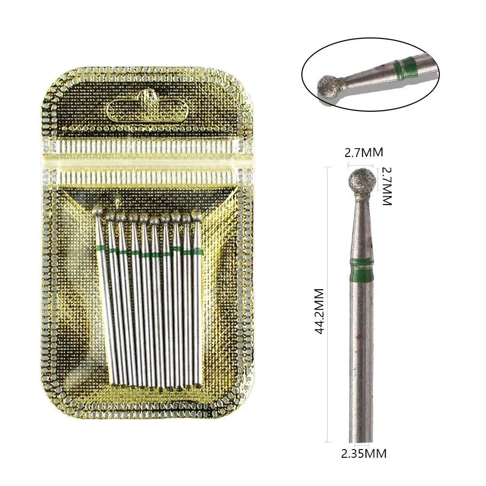 10 Piece Diamond Nail Drill Bit Set for Perfect Manicures - Smarsty