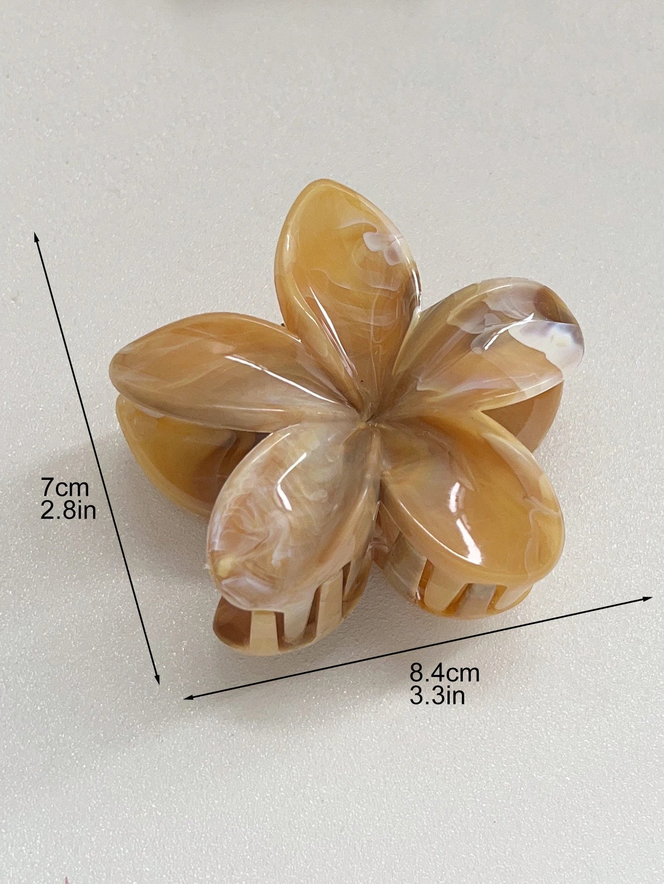 Hawaiian Flower Hair Claw Clips For Thin Hair Lightweight - Smarsty