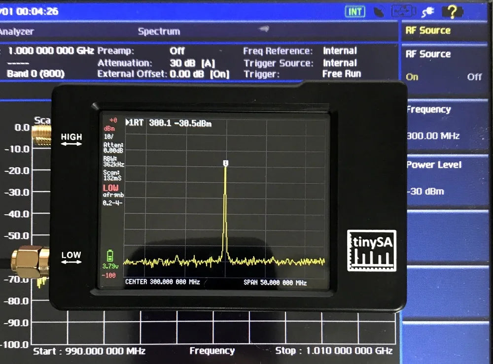 Original Hugen Tiny Spectrum Analyzer 100kHz to 960MHz - Smarsty