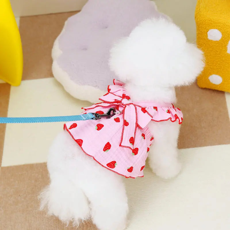 Luxury Dog Strawberry Dress for Summer Style - Smarsty