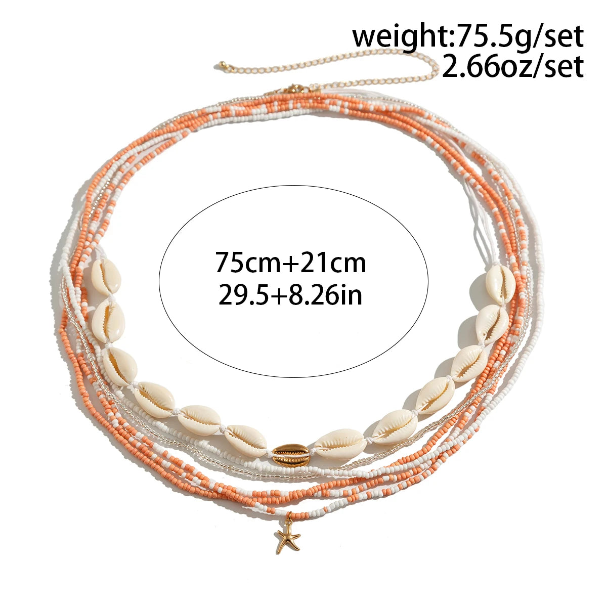 Boho Starfish Pendant Belly Chain for Women - Smarsty