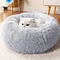 Warm Plush Cat Bed with Soft Cushion for Comfort - Smarsty