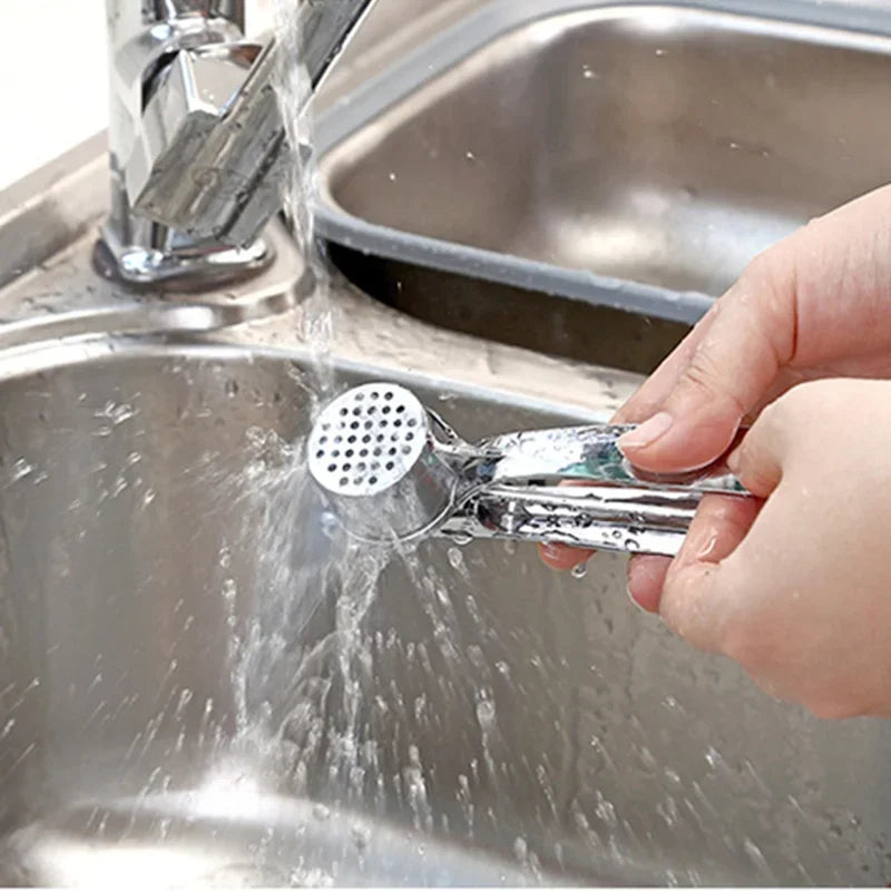 Stainless Steel Garlic Press Crusher Mincer Handheld Garlic Smasher Squeezer Manual Press Grinding Tool Kitchen Accessories by Smarsty