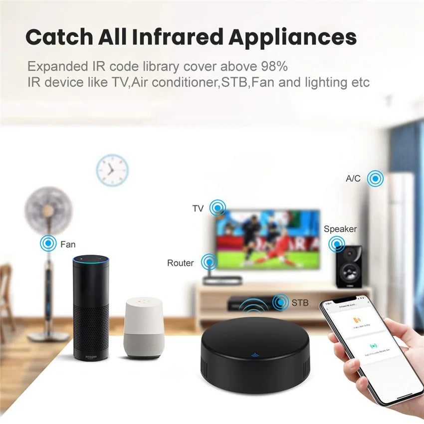 Smart WiFi IR Remote Controller for Home Automation - Smarsty