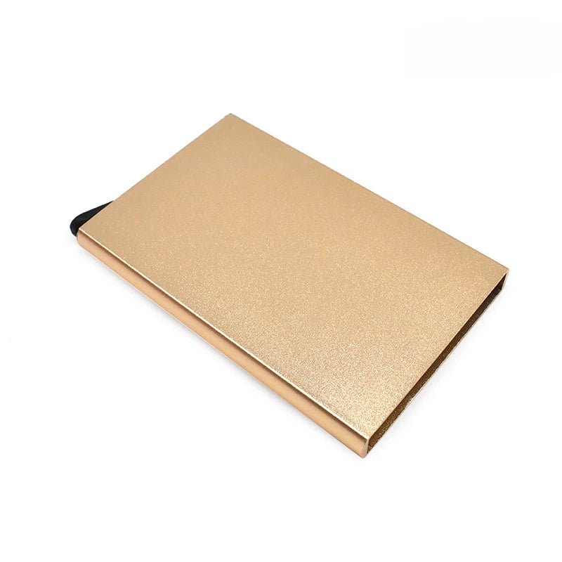 Rfid Credit Card Holder Men Thin Slim Mini Minimalist Wallets Luxury Metal Bank ID Cardholer Case Wallet for Men Carteras Choice