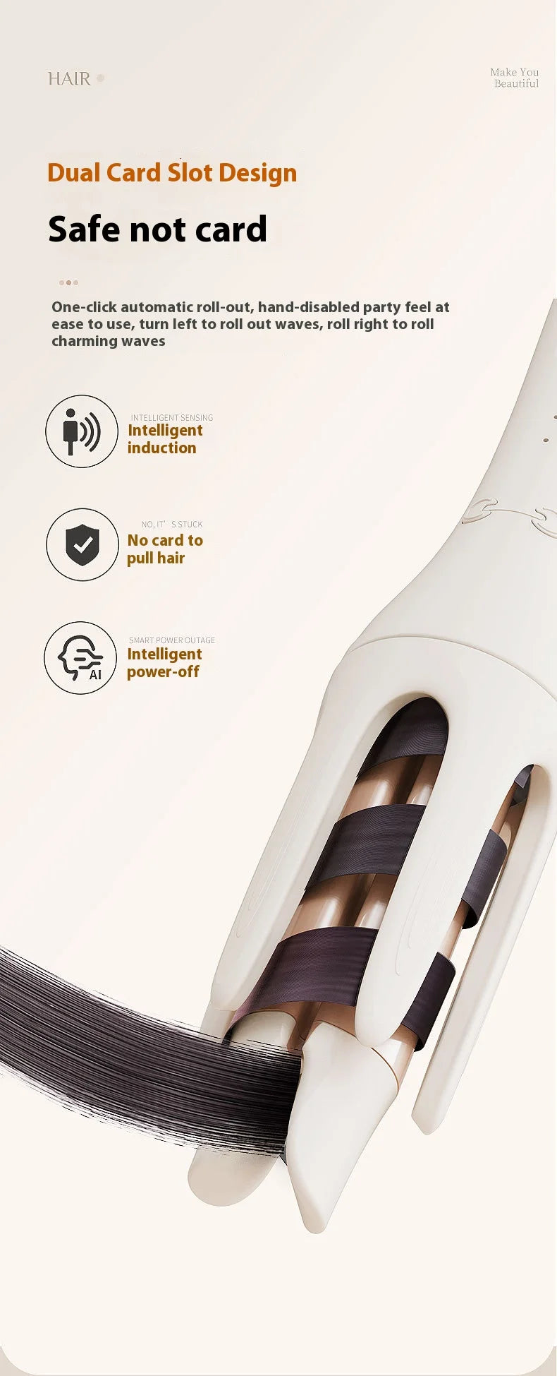 Fully automatic curling iron 32mm automatic rotating ceramic curling iron professional curling iron curling iron